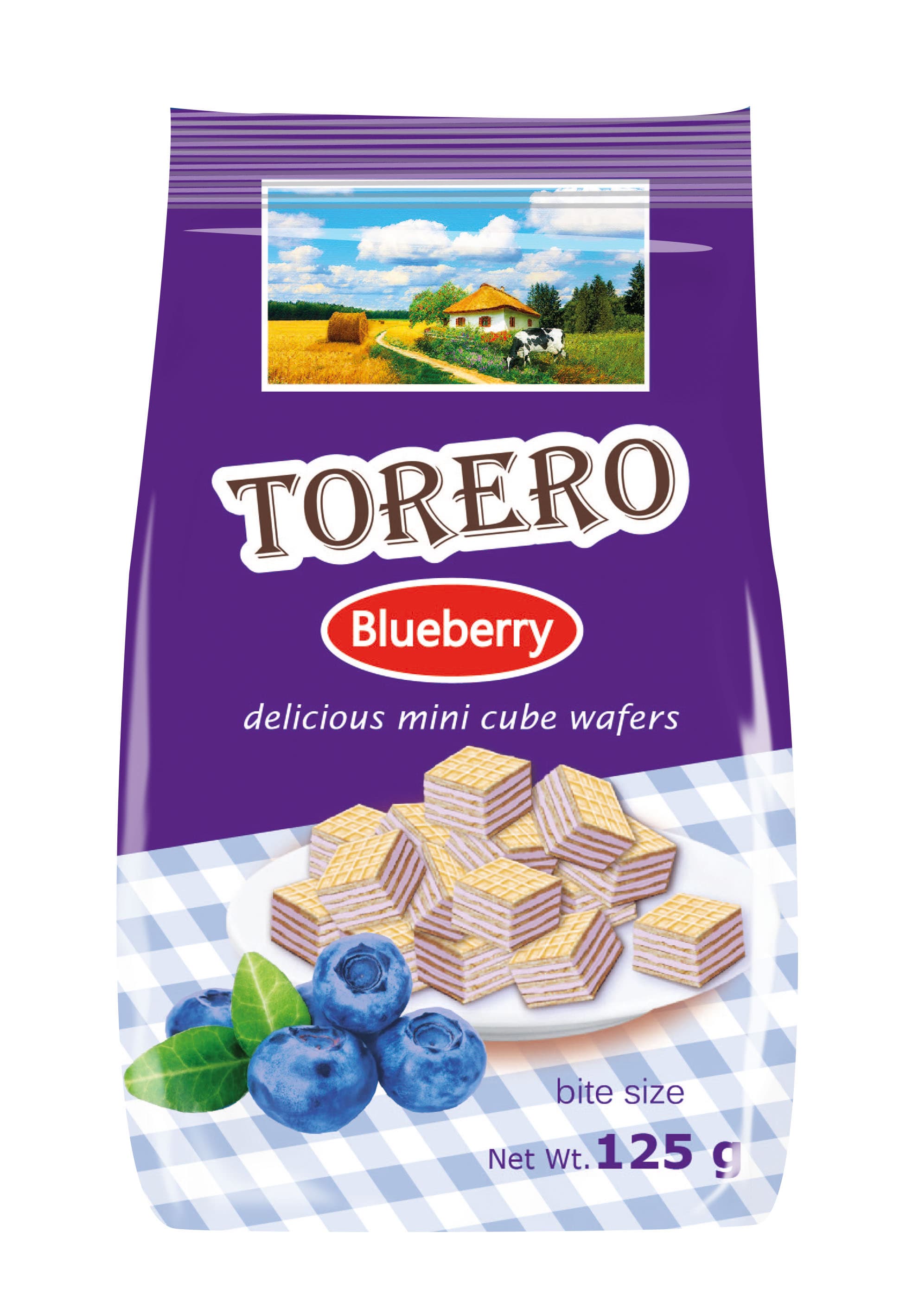 Cube Wafers bite size_ Low Carb _Blueberry__ 125gr__20bags
